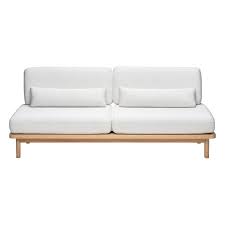 Lundia Hetki Sofa Bed Oak Base Grey