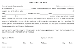 Letter Of Sale Bill Sale Templates For Car Sample Form Template