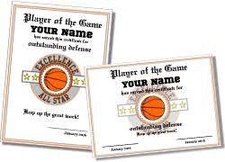 Free Printable Basketball Certificate Templates