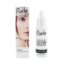 rude radiant lasting makeup mist