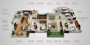 Bedroom House Plans Apartment Floor Plans