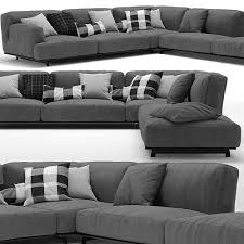 sofa tribeca by poliform 3d model