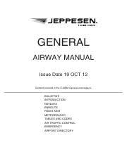Jeppesen Airway Manual General General Airway Manual Issue