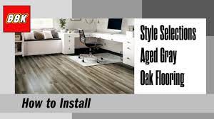 aged gray oak flooring diy