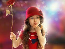 hd wallpaper cute red dress little
