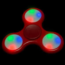 Led Light Up Fidget Spinner Red Glowuniverse Com