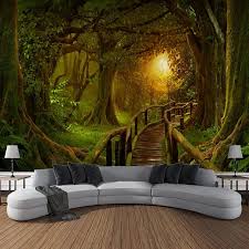 Magic Forest Landscape Wall Tapestry