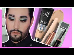 full face of e l f makeup ad you