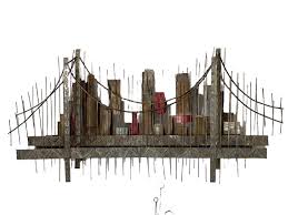 C Jere Brooklyn Bridge Metal Wall