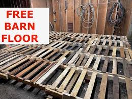 building a barn floor for free using