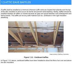 air sealing cathedral ceiling baffles