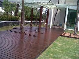 Lantai kayu taman rp 100.000 spek kayu bengkiray call 081395135713 Lantai Kayu Untuk Aplikasi Taman Rajawali Parquet