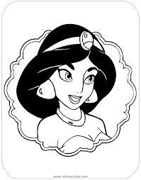 Found this one of disney's princess jasmine online and had fun with it! Aladdin Coloring Pages 2 Disneyclips Com