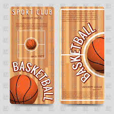 Brochure For Basketball Sport Club Stock Vector Image