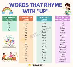 201 best words that rhyme with up in
