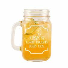 Long Island Iced Tea Glass Mason Jar