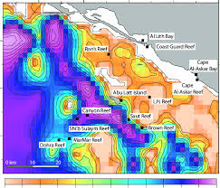 Fig S1 Study Site Bathymetry Map Color Contours Represent