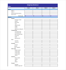 13 Weekly Budget Templates Free Sample Example Format