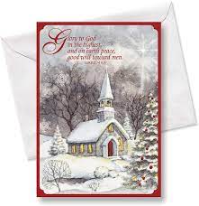 Yep, we've got religious christmas ecards & greeting cards online. Amazon Com Snowy Church Religious Christmas Cards Holiday Greetings Includes Bible Verse Set Of 18 Cards And Envelopes By Current Office Products