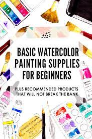 Basic Watercolor Painting Supplies For