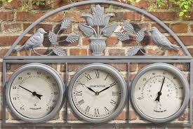 Garden Weather Station Clock Deal Wowcher