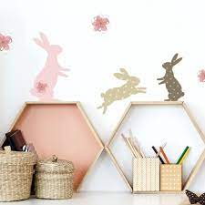 bunny wall stickers rabbit wall