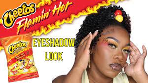 eyeshadow cheetos flamin hot makeup