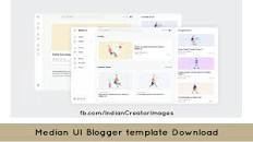 Hasil gambar untuk Median UI v1.26 Blogger template Download