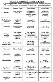 21 Described Medication Chart For Dogs