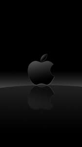 apple logo black dark iphone iphone