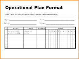 Template For Operational Plan Metabots Co