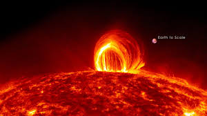 The sun is made of a ball of burning gases. Nasa Fiery Looping Rain On The Sun Youtube