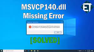 fix msvcp140 dll missing in windows 10