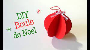 DIY Boule de Noel en papier - YouTube