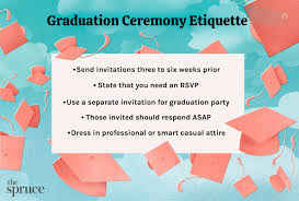 advice on graduation etiquette