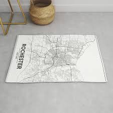 minimal city maps map of rochester