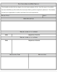 29 Root Cause Analysis Templates Word Apple Pages