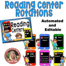 Reading Center Rotations Editable Powerpoint Iphone Theme