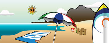Léto na pláži vektorový obrázek | Veřejně dostupné vektory