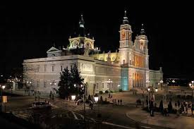 La Almudena Cathedral Night Photo