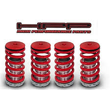 red lowering coilover spring kit