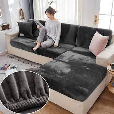 Velvet Sofa Seat Cover Cushion Cover