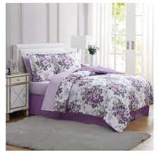 Fl Purple Bedding Reversible Sheets