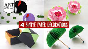 4 simple paper decorations diy paper