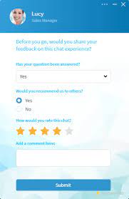 post chat survey features comm100