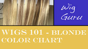 Wig 101 Blonde Color Palette