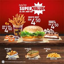 Discover our menu and order delivery or pick up from a burger king near you. Burger King Limited Time Super Value Promotion In Malaysia Food Menu Design Burger Food Poster Design