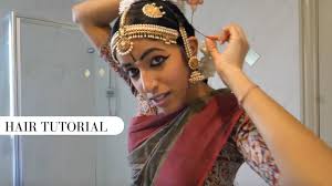 indian clical dance hair tutorial