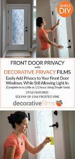 Front Door Privacy With Decorative