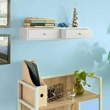 So Wall Mounted Shelf With 2 Drawers